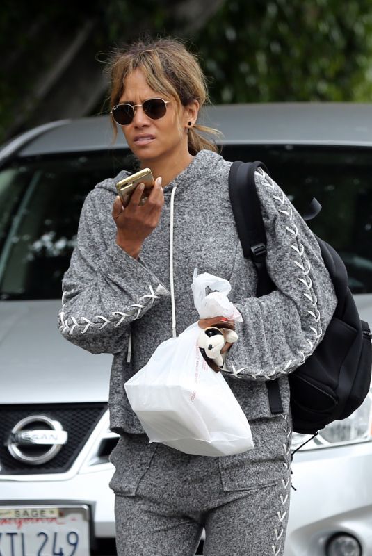 HALLE BERRY Leaves a Gym in Los Angeles 06/13/2019