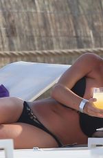 HELEN WOOD in Bikini on the Beach in Ibiza 06/25/2019