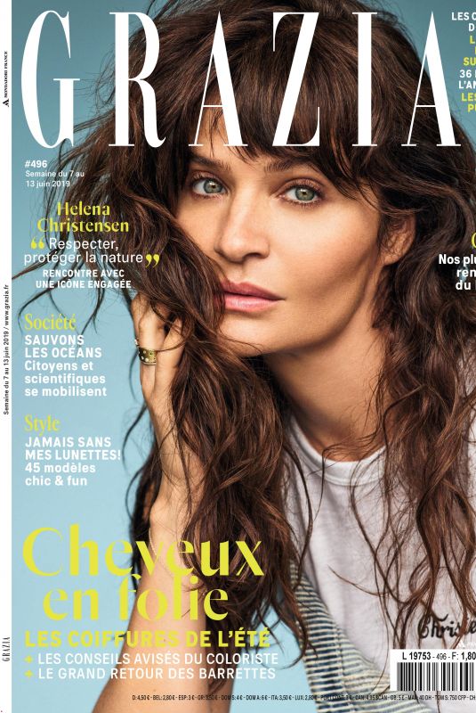 HELENA CHRISTENSEN in Grazia Magazine, France June 2019