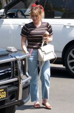 HILARY DUFF Arrives at Nine Zero One Salon in Los Angeles 06/24/2019