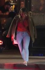 HILARY DUFF Night Out in Los Angeles 06/25/2019