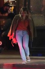 HILARY DUFF Night Out in Los Angeles 06/25/2019