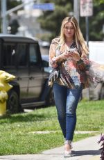 HILARY DUFF Out for Lunch in Los Angeles 06/11/2019