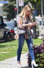 HILARY DUFF Out for Lunch in Los Angeles 06/11/2019