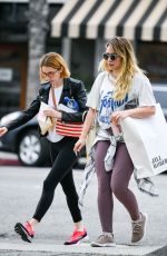 HILARY DUFF Out Shopping in Studio City 06/18/2019