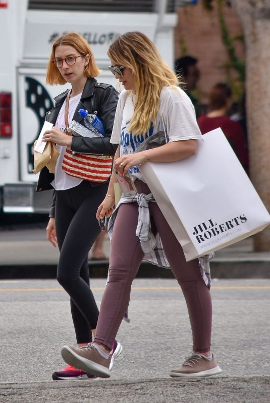 HILARY DUFF Out Shopping in Studio City 06/18/2019