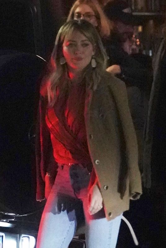 HILARY DUFF Shows off Her Engagement Ring 06/25/2019