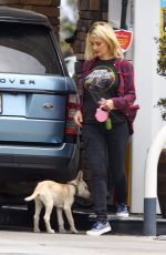 HOLLY MADISON at a Gas Station in Malibu 06/26/2019