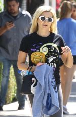 HOLLY MADISON Leaves Training Mate Gym in Studio City 06/12/2019