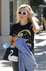 HOLLY MADISON Leaves Training Mate Gym in Studio City 06/12/2019