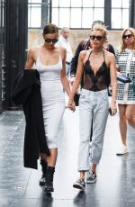 IRINA SHYAK and STELLA MAXWELL Holding Hands Out in Florence 06/14/2019