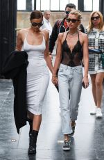 IRINA SHYAK and STELLA MAXWELL Holding Hands Out in Florence 06/14/2019