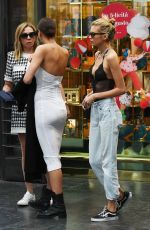 IRINA SHYAK and STELLA MAXWELL Holding Hands Out in Florence 06/14/2019