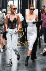IRINA SHYAK and STELLA MAXWELL Holding Hands Out in Florence 06/14/2019