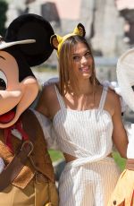 IRIS MITTENAERE at Jungle Book Jive Photocall at Lion King Festival at Disneyland Paris 06/29/2019