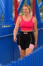 ISKRA LAWRENCE at Six Flags Great Adventure in New Jersey 06/06/2019