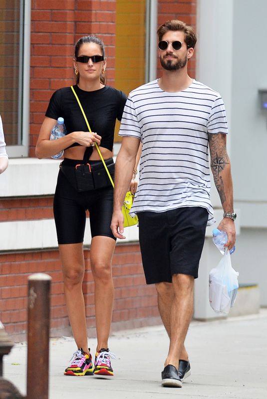 IZABEL GOULART and Kevin Trapp Leaves a Gym in New York 06/17/2019