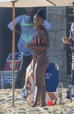 JANELLE MONAE in Bikini on the Beach in Cabo 06/18/2019
