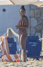 JANELLE MONAE in Bikini on the Beach in Cabo 06/18/2019
