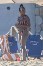 JANELLE MONAE in Bikini on the Beach in Cabo 06/18/2019