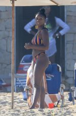 JANELLE MONAE in Bikini on the Beach in Cabo 06/18/2019