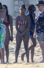 JANELLE MONAE in Bikini on the Beach in Cabo 06/18/2019