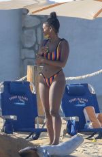 JANELLE MONAE in Bikini on the Beach in Cabo 06/18/2019