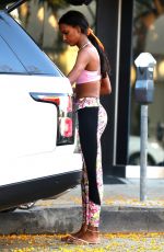 JASMINE TOOKES and JOSEPHINE SKRIVER Leaves Dogpound Gym in Los Angeles 06/15/2019
