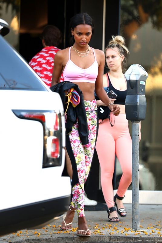 JASMINE TOOKES and JOSEPHINE SKRIVER Leaves Dogpound Gym in Los Angeles 06/15/2019