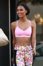JASMINE TOOKES and JOSEPHINE SKRIVER Leaves Dogpound Gym in Los Angeles 06/15/2019