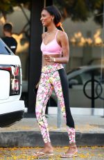 JASMINE TOOKES and JOSEPHINE SKRIVER Leaves Dogpound Gym in Los Angeles 06/15/2019