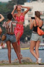 JASMINE TOOKES, JOSPEHINSKRIVER and LAIS RIBEIRO at a Beach in Rio De Janeiro 06/20/2019