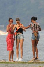 JASMINE TOOKES, JOSPEHINSKRIVER and LAIS RIBEIRO at a Beach in Rio De Janeiro 06/20/2019