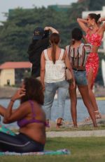 JASMINE TOOKES, JOSPEHINSKRIVER and LAIS RIBEIRO at a Beach in Rio De Janeiro 06/20/2019