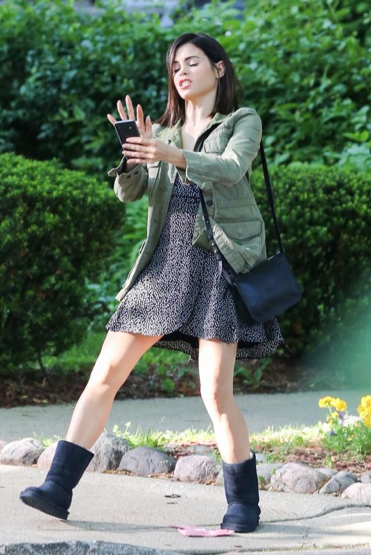 JENNA DEWAN on the Set of Netflix Project in Chicago 06/07/2019