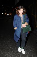 JENNA LOUISE COLEMAN Leaves The Old Vic Theatre in London 06/08/2019