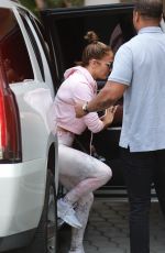 JENNIFER LOPEZ Arrives at a Gym in Los Angeles 06/19/2019