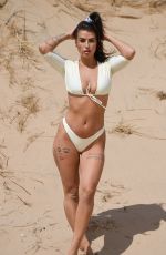 JENNY THOMPSON in Bikini at a Beach in Spain 06/12/2019