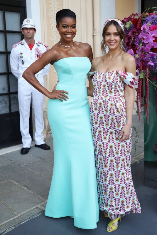 JESSICA ALBA and GANRIELLE UNION at Cocktail Party at Palace of Monaco 06/16/2019