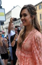 JESSICA ALBA Arrives at Douglas the Perfumery in Milan 06/20/2019