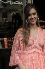 JESSICA ALBA Arrives at Douglas the Perfumery in Milan 06/20/2019