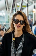 JESSICA ALBA at Heathrow Airport in London 06/14/2019