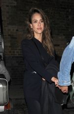 JESSICA ALBA Leaves Chiltern Firehouse in London 06/13/2019