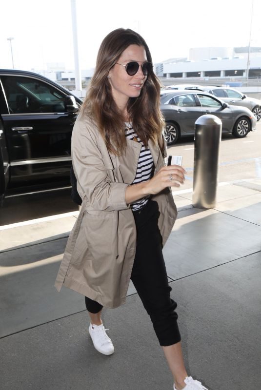 JESSICA BIEL at Los Angeles International Airport 06/12/2019