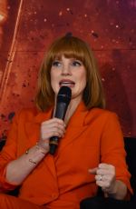 JESSICA CHASTAIN and SOPHIE TURNER at X-men: Dark Phoenix Press Conference in Mexico City 06/15/2019