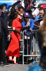 JESSICA CHASTAIN Arrives at Jimmy Kimmel Live 06/04/2019