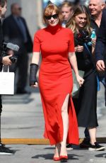 JESSICA CHASTAIN Arrives at Jimmy Kimmel Live 06/04/2019