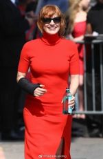JESSICA CHASTAIN Arrives at Jimmy Kimmel Live 06/04/2019