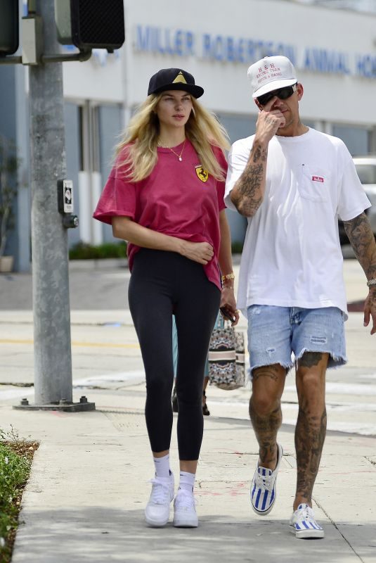 JESSICA HART and James Kirkam Out for Lunch in Los Angeles 06/11/2019