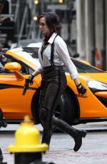 JODIE COMER on the Set of Free Guy in Boston 05/20/2019